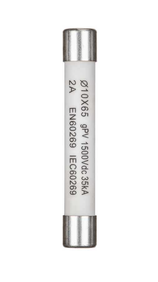 Feinsicherung 2A, 1500 VDC, Ø 10X65 für TB 318