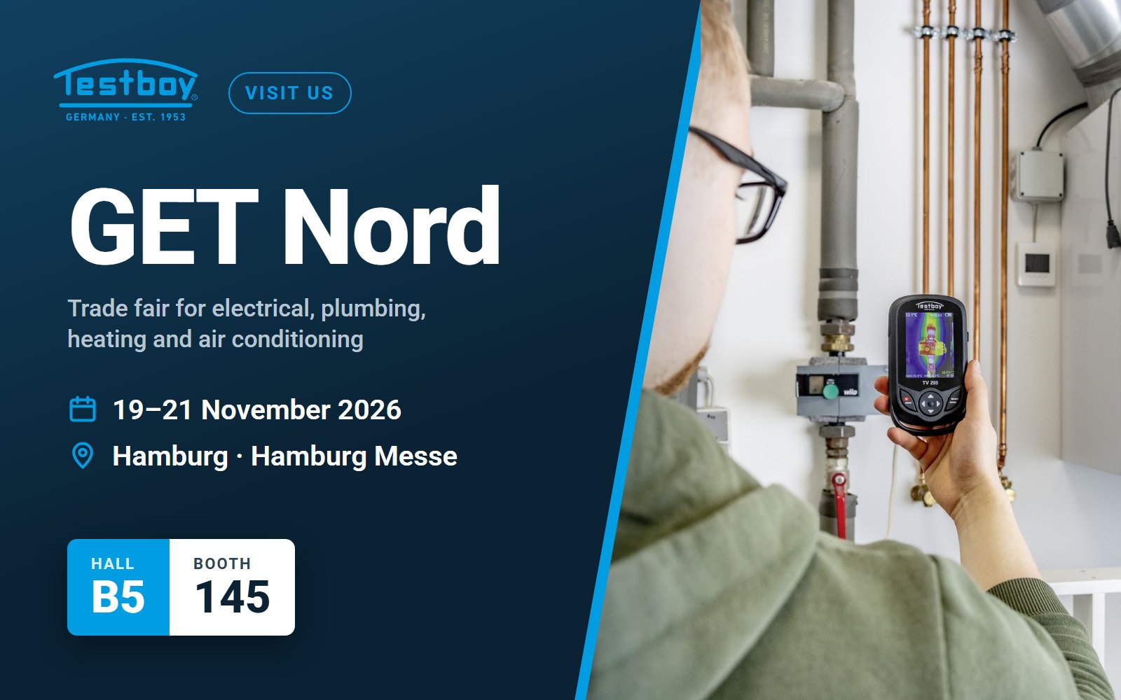 Testboy at GET Nord 2026 in Hamburg: Hall B5, Booth 145